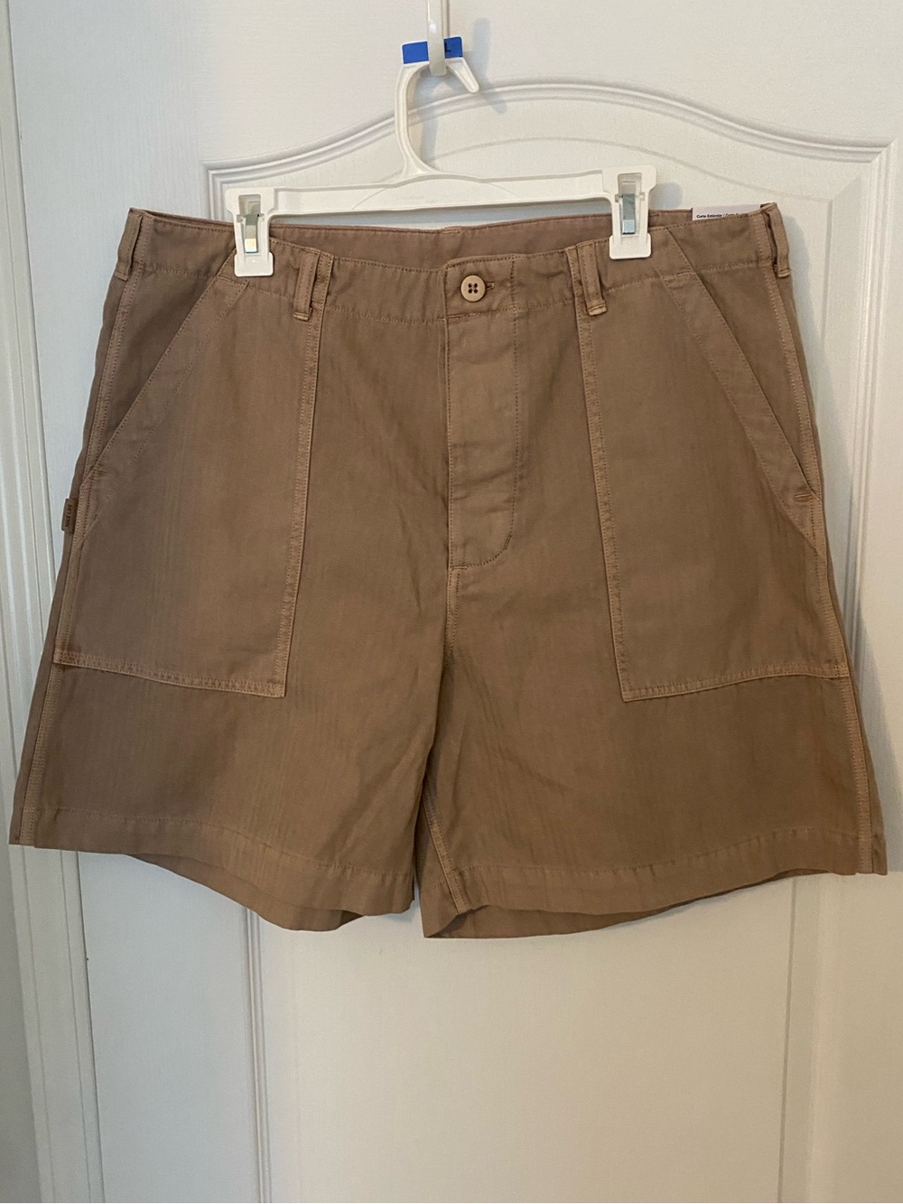 Nike Life Tan Herringbone Fatigue Utility Shorts, 36